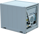 Container réfrigéré High Cube de 10 pieds : chambre froide mobile et compacte