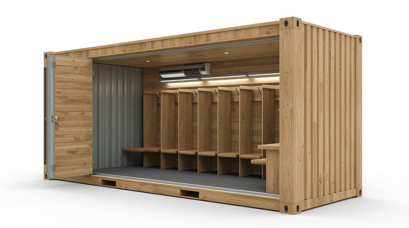 vestiaire-conteneur-20-pieds Container vestiaire 20 pieds - version Collective – Image 1